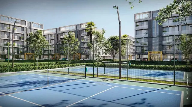M3M Soulitude – tennis courts (artist's impression)
