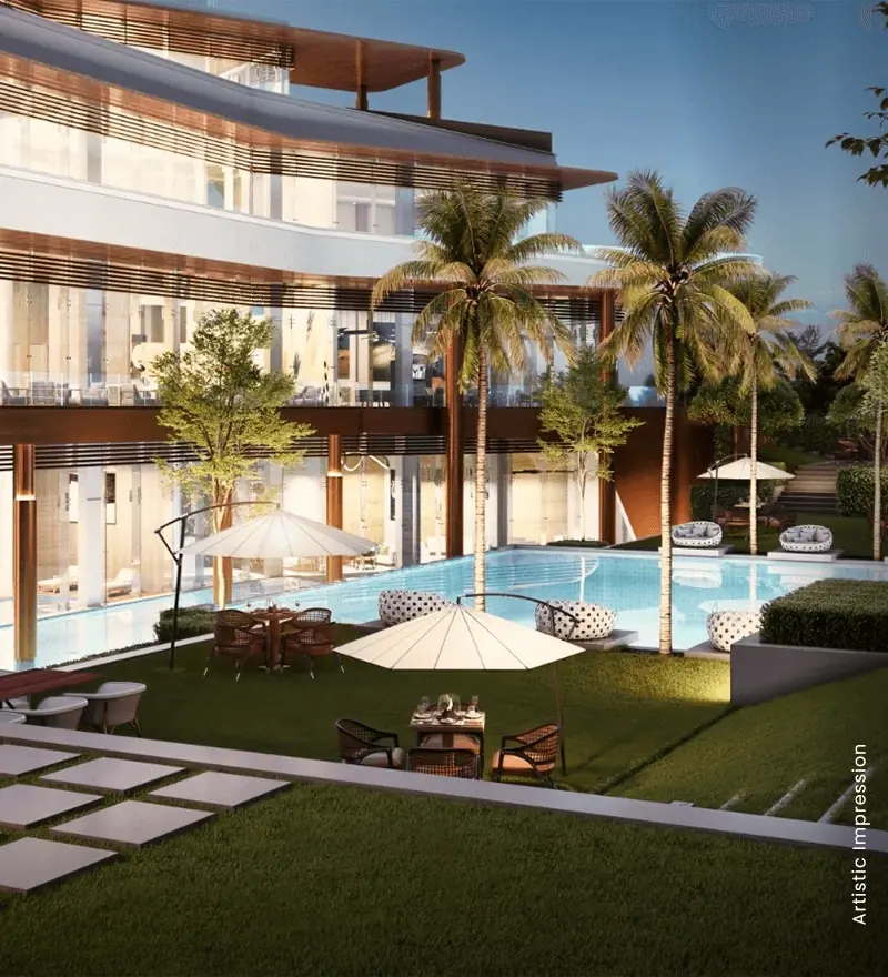 M3M Soulitude – pool at the club (artist's impression)