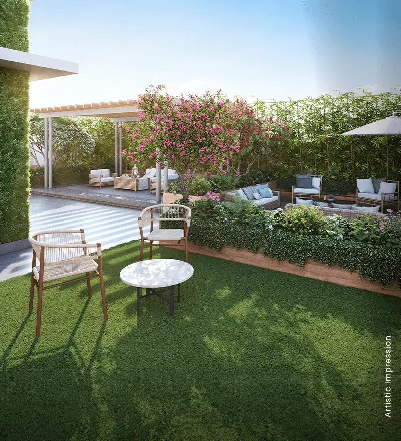 M3M Soulitude – private terrace garden (artist's impression)