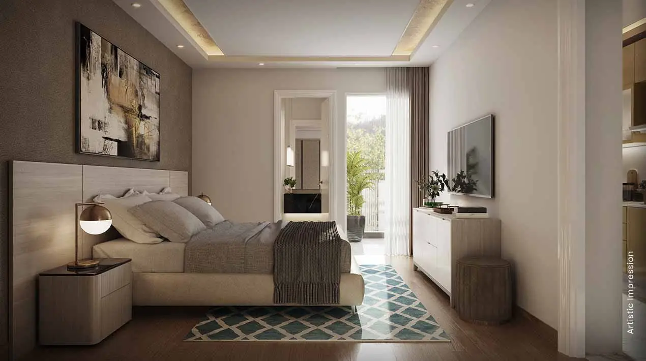 M3M Soulitude – bedroom (artist's impression)