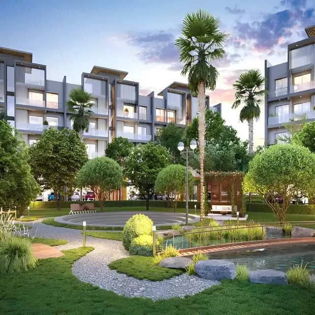 M3M Soulitude – landscaped garden between the floors (artist's impression)