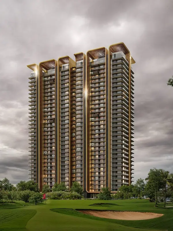 M3M St Andrews, SCDA – tower beside the golf greens (artist's impression)
