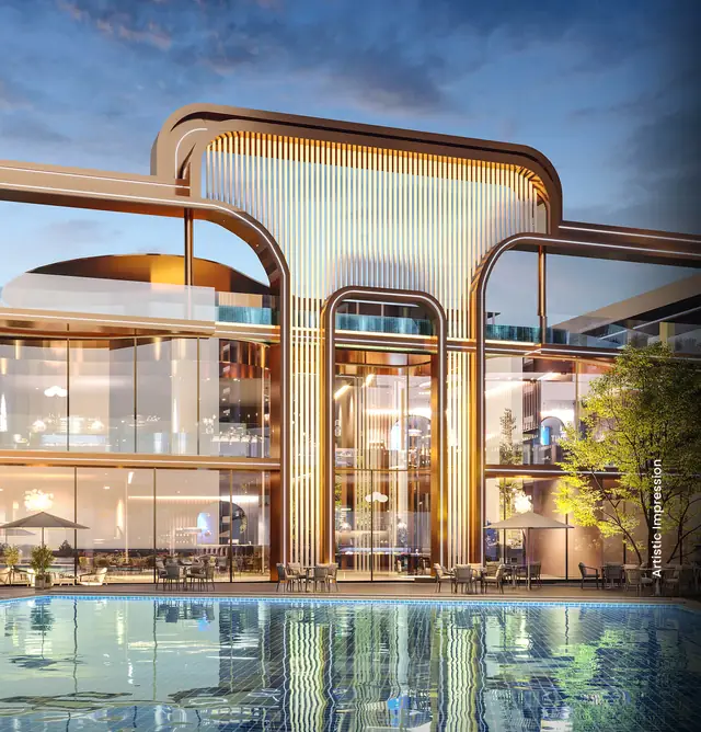 M3M St Andrews, SCDA – Club Imperial with poolside terrace (artist's impression)