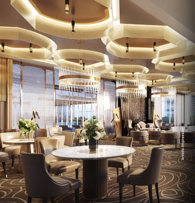 M3M St Andrews, SCDA – Club Opel dining lounge (artist's impression)