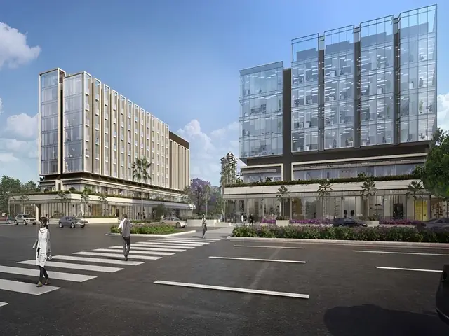 M3M Tee Point – blocks and forecourt from the street (artist's impression)