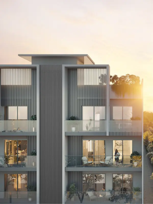 M3M Terraces – façade with balconies and rooftop terrace (artist's impression)