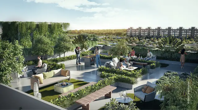 M3M Terraces – My Aer Lounge private terrace (artist's impression)