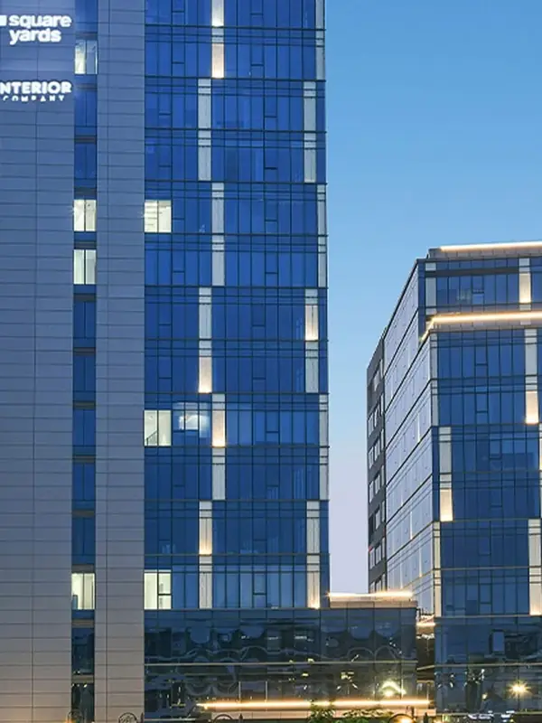 M3M Urbana Business Park – glass office towers, Sector 67 Gurgaon (actual photograph)