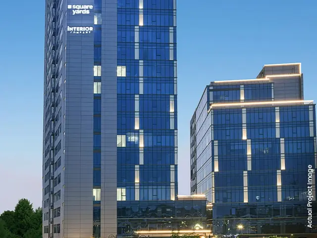 M3M Urbana Business Park – glass office towers, Sector 67 Gurgaon (actual photograph)