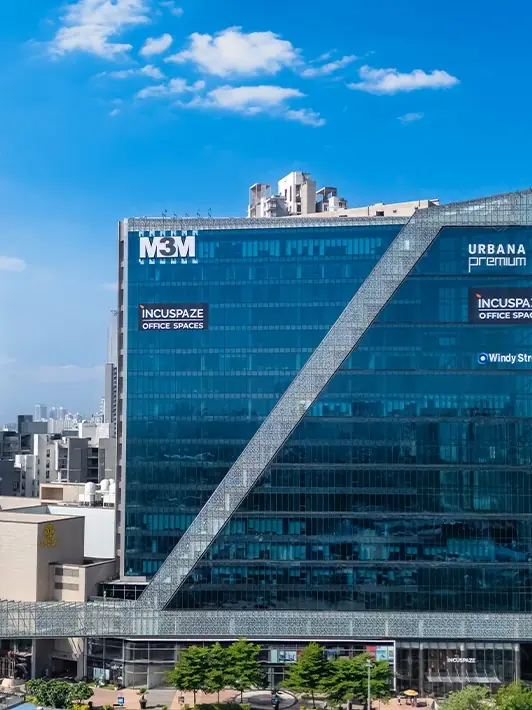 M3M Urbana Premium – office tower with retail podium (actual photograph)
