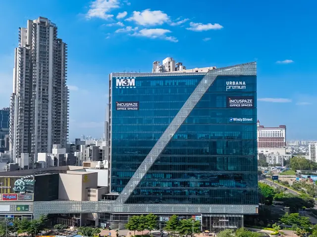 M3M Urbana Premium – office tower with retail podium (actual photograph)