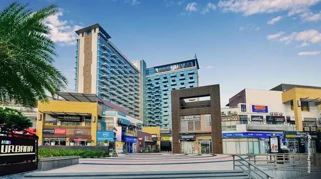 M3M Urbana – entrance plaza and shopfronts (actual photograph)