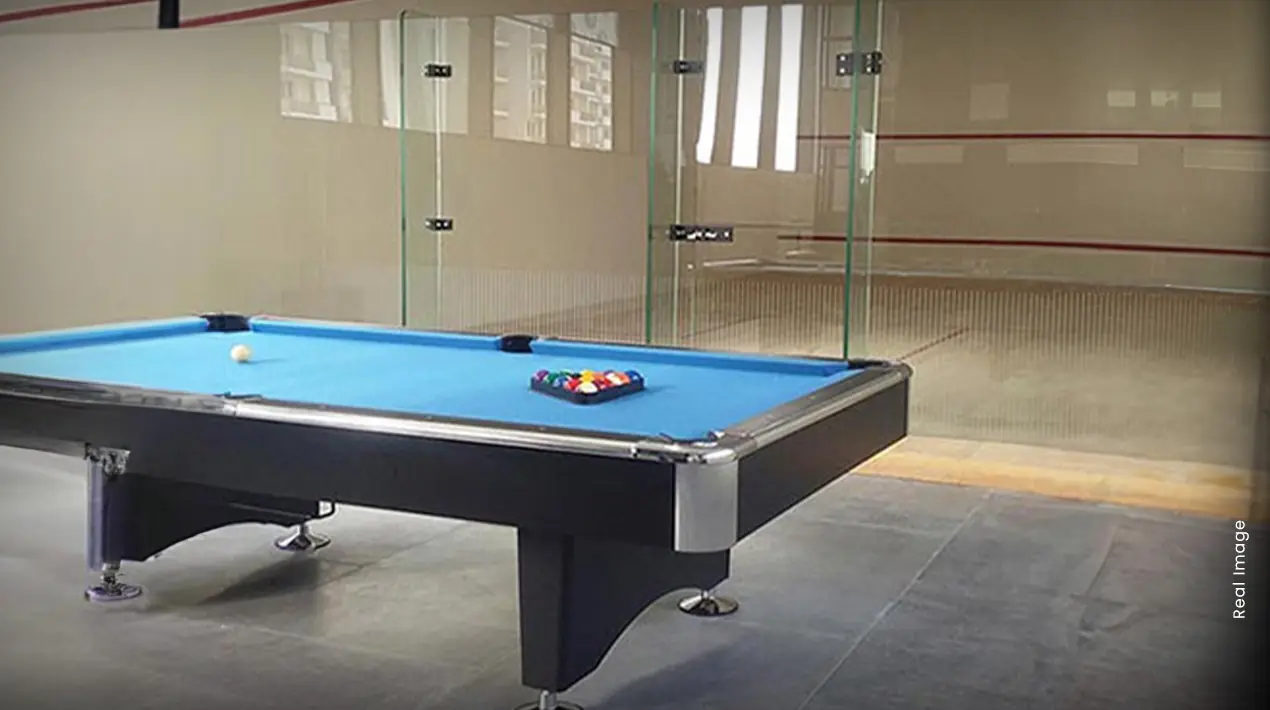 M3M Woodshire – billiards room at the clubhouse (actual photograph)