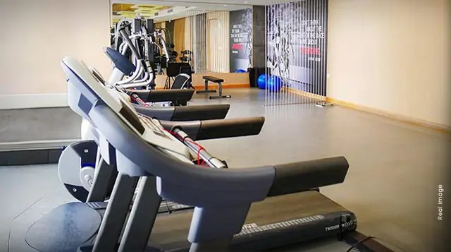M3M Woodshire – gym (actual photograph)