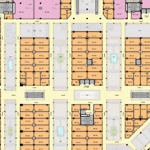 m3m Broadway first floor plan