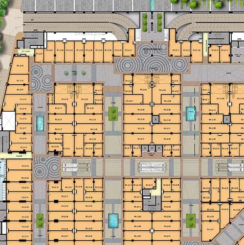 m3m Broadway lower ground floor plan