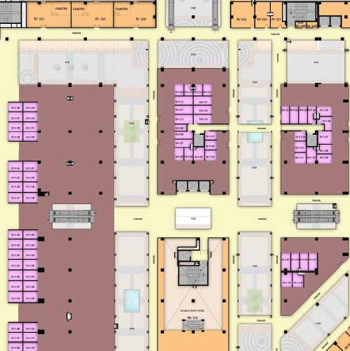 m3m Broadway second floor plan