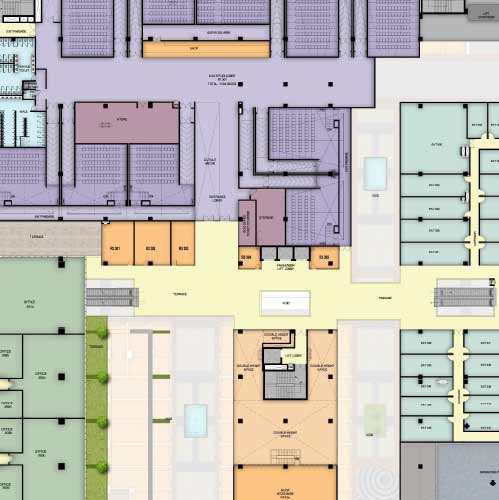 m3m Broadway third floor plan