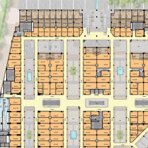 m3m Broadway lower ground floor plan