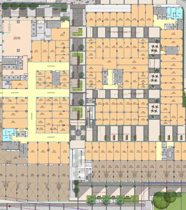 m3m corner walk lower ground floor plan