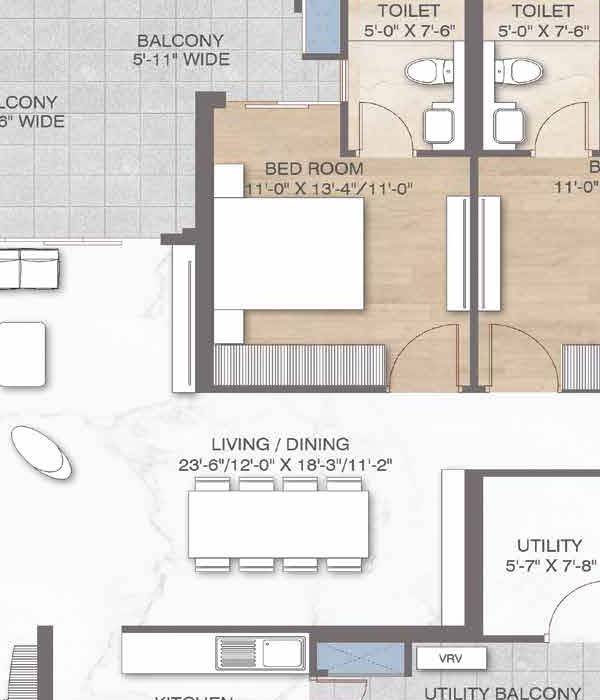 M3M Crown 4 bhk 2670 floor plan