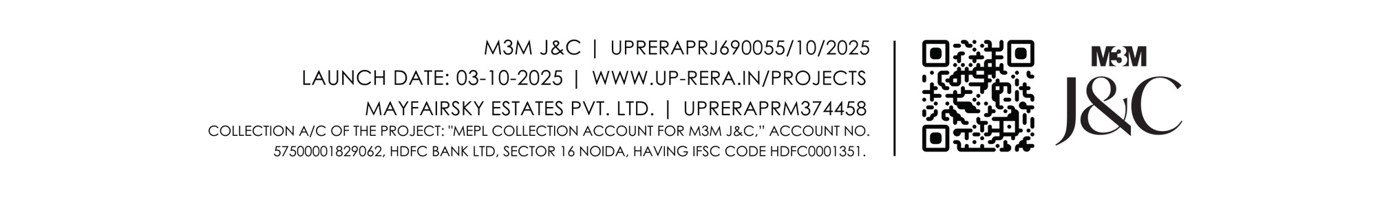 m3m jacob & co residences noida rera details