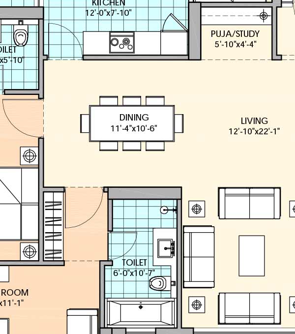 m3m Latitude 4 bhk 2982 floor plan