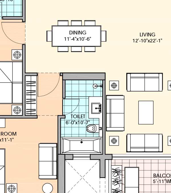 m3m Latitude 4 bhk 2982 floor plan